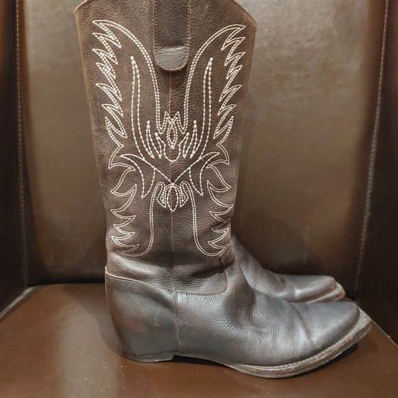 Fabio Rusconi leather boots size 7 - Picture 4 of 9